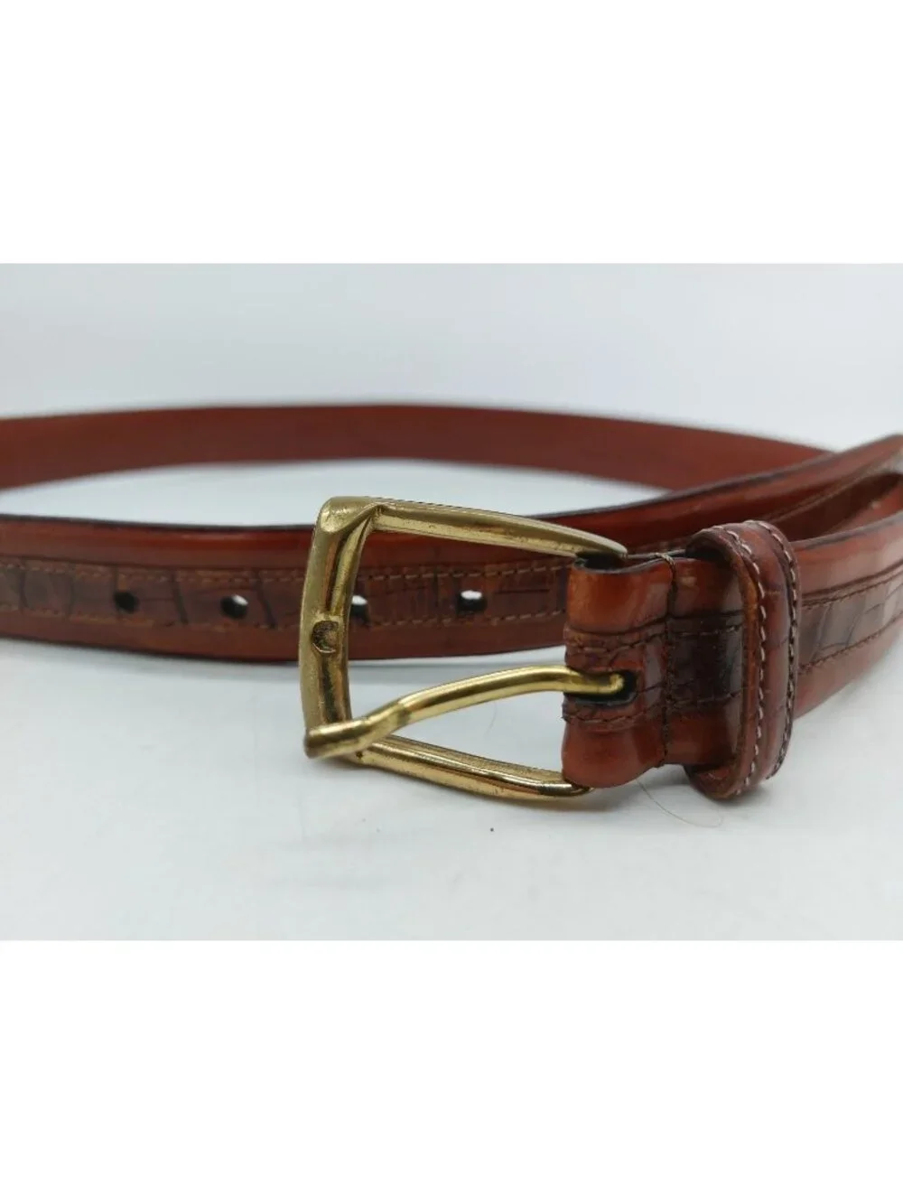 Johnston & Murphy Aniline Kipskin Shoulders Dress Belt Mens Size 34